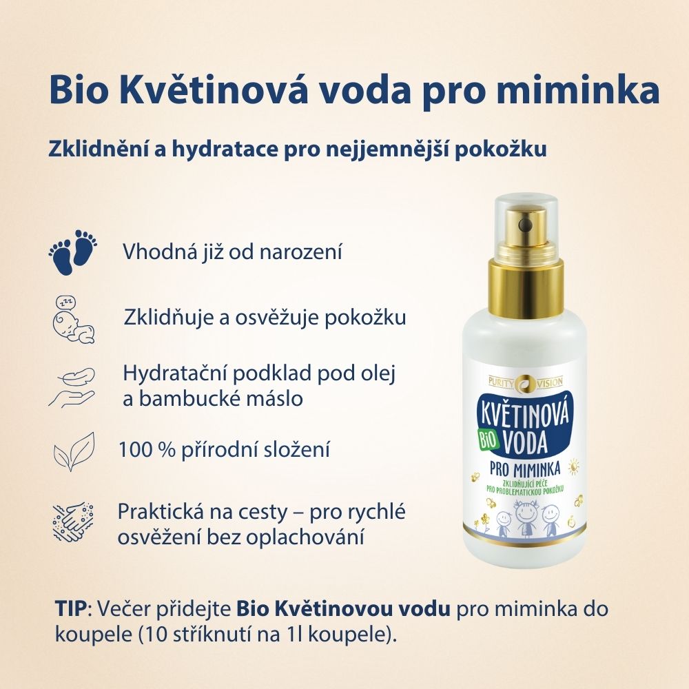 Bio cvetlična voda za dojenčke 200 ml