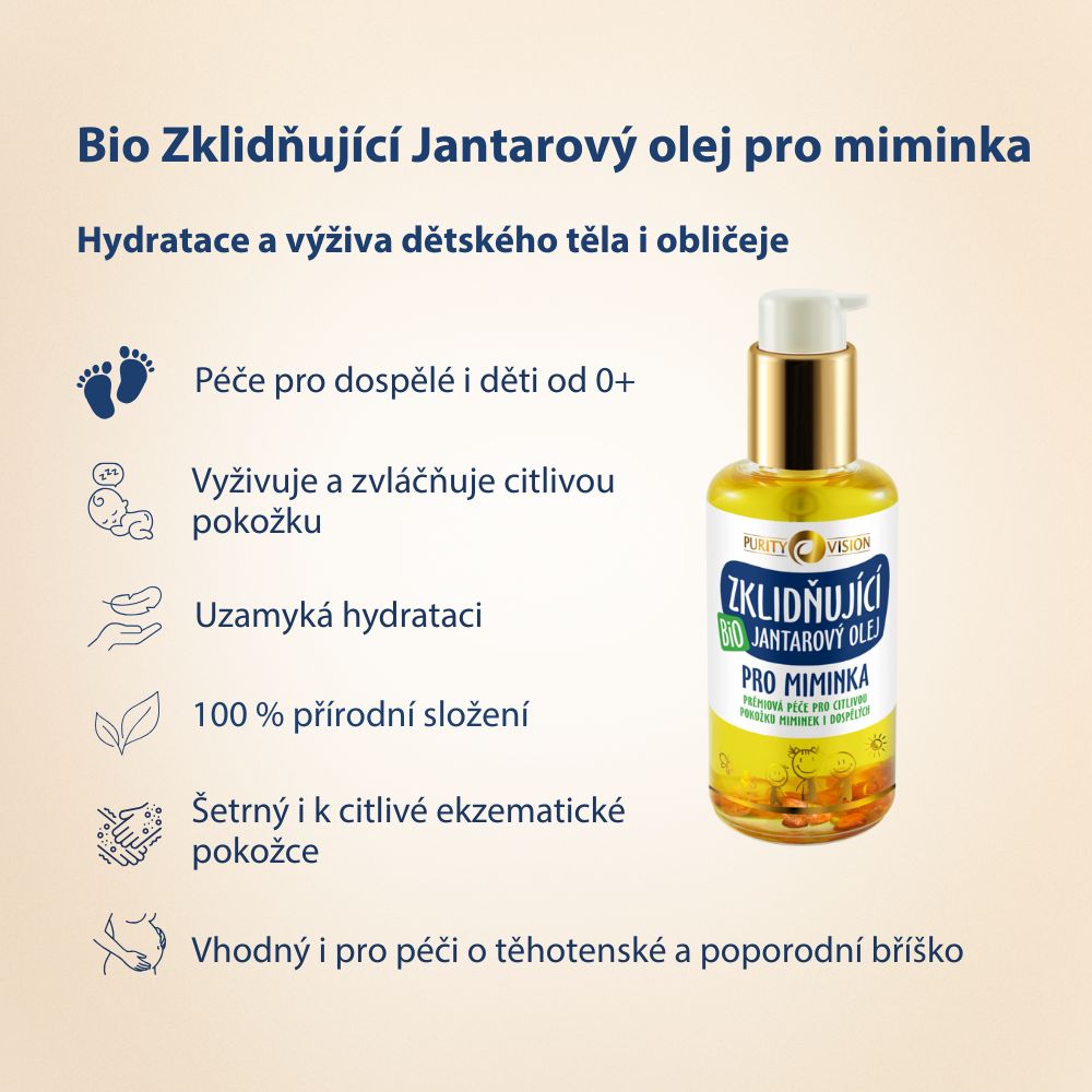 Bio pomirjujoče jantarjevo olje 95 ml
