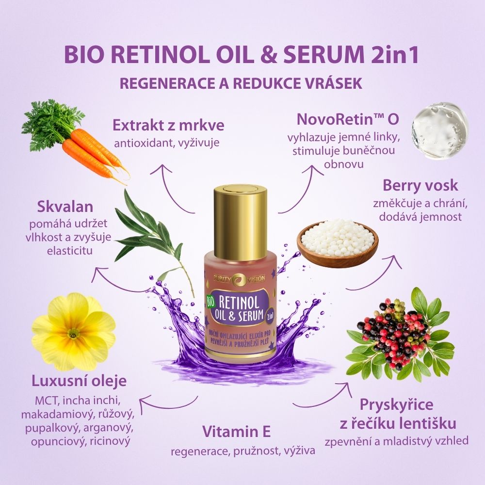 Bio retinol olje in serum 2v1 30 ml