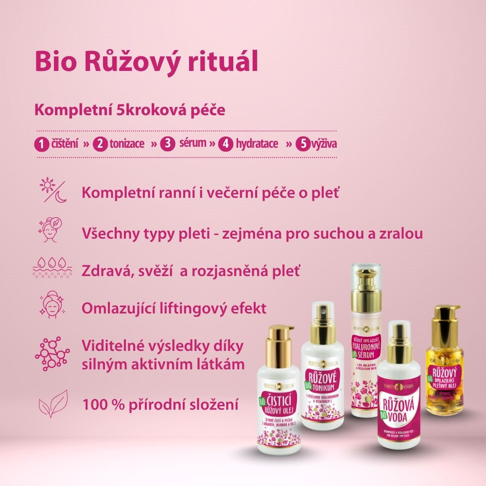 Bio rožni ritual nege obraza