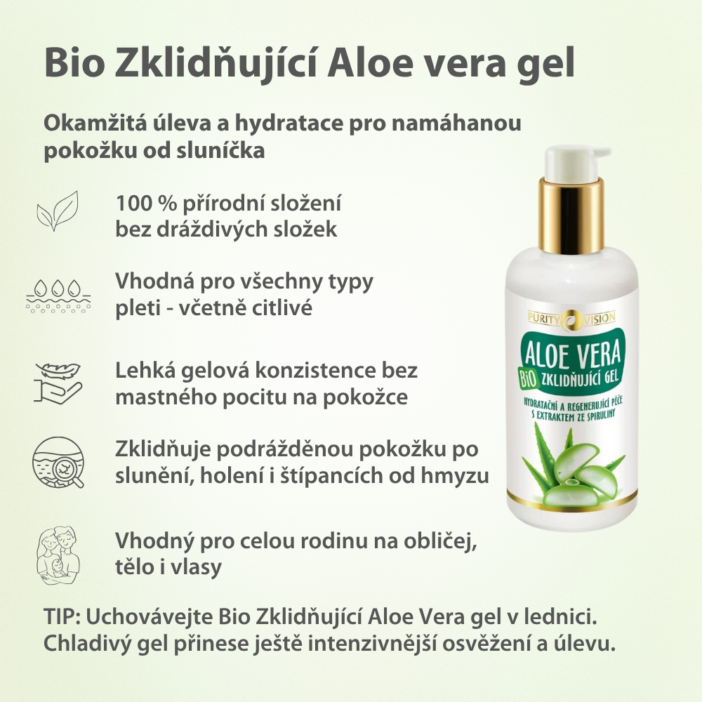 Bio pomirjujoči gel z aloe vero 200 ml